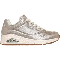 SKECHERS Dames Schoenen Shinin Helder goud (38), Goudkleurig, 1 tot 3 cm, Veters, Casual 177859