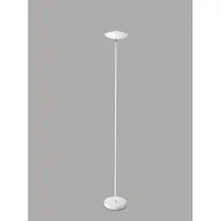 Perenz 18-W LED-vloerlamp (1400 lm, 3000 K) van wit metaal, modern en elegant design, hoogte 180 cm -