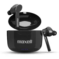 HomeShopXL Maxell BT Dynamic+ TWS oordopjes - Bluetooth 5.0 - Snelle oplaadfunctie via USB-C - Diepe bas - 3-4 uur afspeeltijd - LED-indicator - Zwart - Met oplaadcase [52042BK]