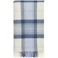 Bronte by moon Plaid Skye Koraal Blauw - Shetland Lamswol - 140x185 - Bronte by Moon Scotland