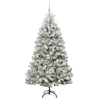vidaXL Kunstkerstboom 180 cm 300 LED's Warmwit PVC en Staal