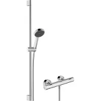 Hansgrohe Activera Select S - Douche set met thermostaat, 2 stralen, EcoSmart, chroom 28086000
