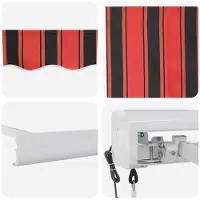 vidaXL Uitschuifbare luifel Oranje en Bruin 300 x 250 cm