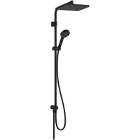 Hansgrohe Activera Q - Doucheset zonder kraan, 29 x 18 cm, 2 straalsoorten, EcoSmart, matzwart 28757670