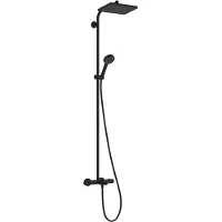 Hansgrohe Activera Q - Doucheset met badthermostaat, 29 x 18 cm, 2 stralen, EcoSmart, matzwart 28753670