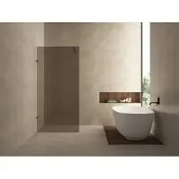 Wiesbaden Inloopdouche less 100x200 cm 8 mm nano vintage brons glas gunmetal