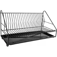 Metpol Zwarte Afdruiprek voor Borden - 1 Laags, 49cm