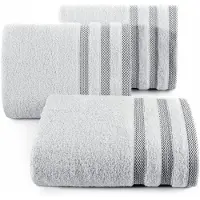 Eurofirany RIKI Badhanddoek 70x140 cm - Zilverkleurig, 100% Katoen