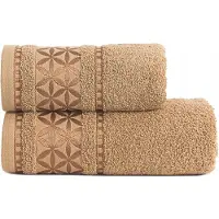 Markizeta Karmel Bruine Katoenen Frotte Handdoek 50x90cm Zacht & Absorberend