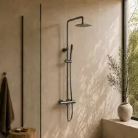Boss & Wessing Bws | colorato | regendouche 20 cm met handdouche | gun metal