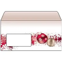 Sigel Frozen Enveloppen 11 x 22 cm Bruin, rood 50 Stuks