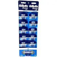 Gillette – Blue3 – Plus – Comfort – Wegwerpscheermesjes – 10 Stuks - Voordeelverpakking