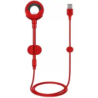Baseus O-type USB/Lightning kabel 0,8m met autoholder functie - Rood
