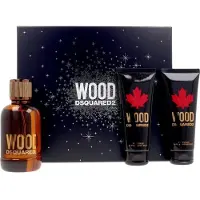 Dsquared2 Dsquared² Wood pour Homme Giftset - 100 ml eau de toilette spray + 100 ml showergel + 100 ml aftershave lotion - cadeauset voor heren