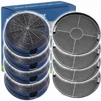 Alapure 4x Koolstoffilter voor Zoppas MCFE12 / 9029800571 / Mod.47 (2 St.)