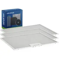Alapure 3x Metaalfilter voor Constructa 432785 / 00432785 310x500x7mm