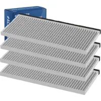 Alapure 4x CleanAir Koolstoffilter voor Blaupunkt 17006837 / 11025805 / 5Z 51ITB1X4