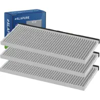 Alapure 3x CleanAir Koolstoffilter voor Constructa 17006837 / 11025805 / DSZ4551