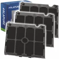 Alapure 3x Longlife Koolstoffilter met Houder voor Bauknecht MCFE11FR / 9029800563