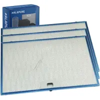 Alapure 3x Metaalfilter voor Faber 1330076268 370x255x8mm