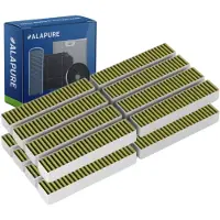 Alapure 2x 025 CleanAir Plus Koolstoffilter voor 17005507 / 17005512 / AA200100 / LZ21WWB16 (8 St)
