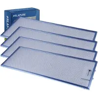 Alapure 4x Metaalfilter voor Hotpoint-Ariston 482000009755 457x185x8mm