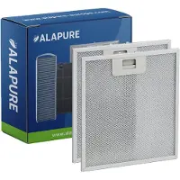 Alapure 2x Metaalfilter voor Beko GRI0009219A 304x267x9mm