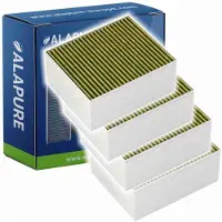 Alapure 4x CleanAir Plus Koolstoffilter voor Constructa 11033934