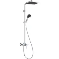 Hansgrohe Activera Q - Doucheset met kraan, 29 x 18 cm, 2 straalsoorten, EcoSmart, chroom 28747000