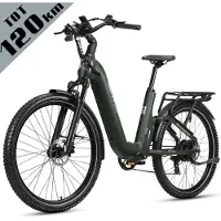 TTGO E-SUVO E-bike - 25 km/u - 27.5inch - 100km actieradius - 250W motor - 48V15Ah accu - 70NM - groen
