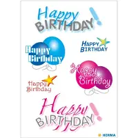 Herma Stickers Prettige verjaardag - 10 stuks