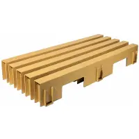 KarTent Kartonnen boog bed - 200 x 200 cm / Geen lades - Tot 200kg per m2 -