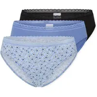 Schiesser Slip lichtblauw / sering / zwart