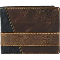 Chiemsee Leer portemonnee Ghana Flap Wallet Black zwart veelkleurig