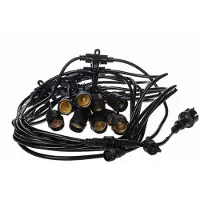 Mangel LED-lichtketting voor de tuin, Eko-light, 15 meter, zwart, model EKO6932
