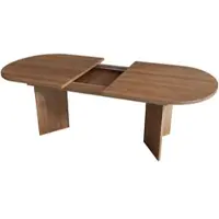 STILVORA Eettafel - Uittrekbaar Met Afgeronde Hoeken - Voor 4 Tot 8 Personen In Eetkamer - MDF - 140 Tot 180x90 Cm - Walnoot
