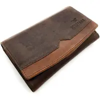 Mustang Leer portemonnee La Spezia Long Wallet Brown bruine