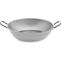 Vaello Diepe Pan Met Handvat Vaello Gepolijst Staal (Ø 34 Cm)