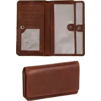Mustang Leren Portemonnee Como Luanda Wallet Cognac Lichtbruin