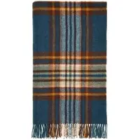 Bronte by moon Plaid St. Ives Groen - Shetland Lamswol - 140x185 -