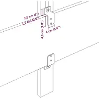 vidaXL Hoofdbord Donkergrijs 80 cm Corduroy stof