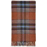 Bronte by moon Plaid Christchurch Roestbruin - Shetland Lamswol - 140x185 - Bronte by Moon Scotland