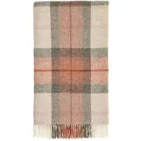 Bronte by moon Plaid Skye Koraal Rood - Shetland Lamswol - 140x185 - Bronte by Moon Scotland