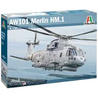 Italeri Modelbouwpakket Vliegtuigen - 1486 AgustaWestland AW101 Merlin HM.1 - Helikopter Plastic - 1:72 - Modelbouw
