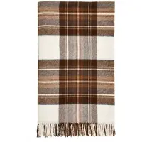Bronte by moon Plaid Tartan Natural Dress Stewart - Merino Lamswol - 140x185 - Bronte by Moon Scotland