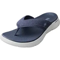 SKECHERS Teenslipper 'Go Walk Flex Sandal - Holly' donkerblauw