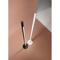 Perenz Moderne LED-vloerlamp van zwart metaal, dimbaar, met een mat acryl diffuser, 22 W, 3000 K, hoogte 140 cm -