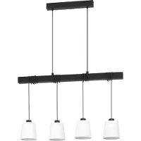 Eglo Eetkamer hanglamp Townshend 8 4 stoffen kappen