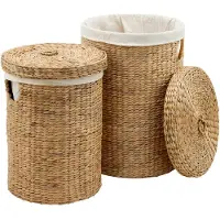 Dixie Lily wasmand rond 2 delen Natural