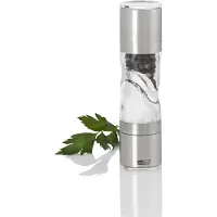 AdHoc Peper- en Zoutmolen Duomill Pure Mini 2 in 1 Zilver